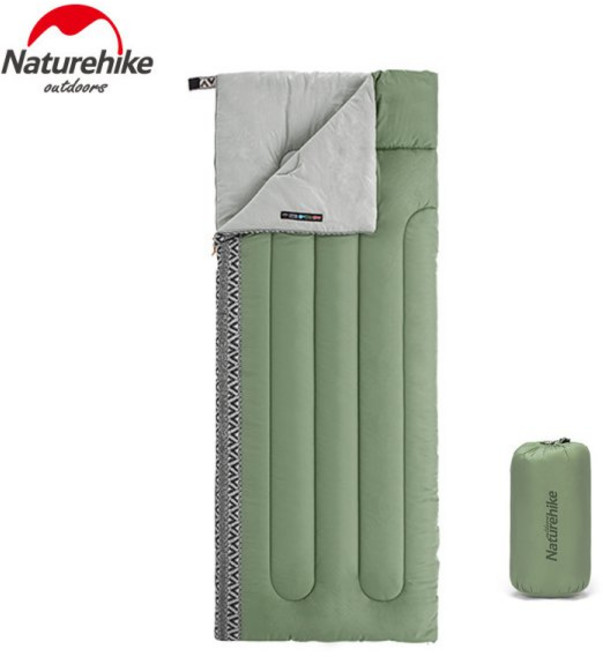 국내배송 네이처하이크 초경량 L150 감성 마약침낭 봄 여름 가을 하계 담요 NH, 그린, 1개