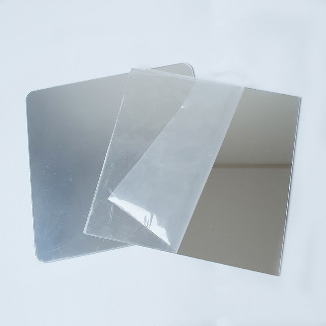 붙이는 아크릴 안전 거울 정사각형 15X15cm 20X20cm 30X30cm, 둥근사각반사15X15cm