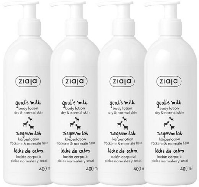 지아자 산양유 바디로션, 400ml, 4개