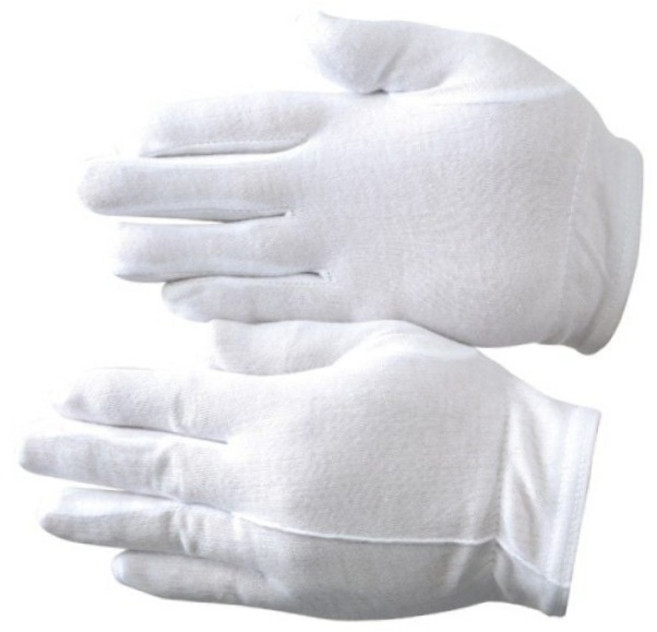 흰색 예식용 단추 면장갑 100매 세트 운전 의전용 행사 작업 보호 대용량 운