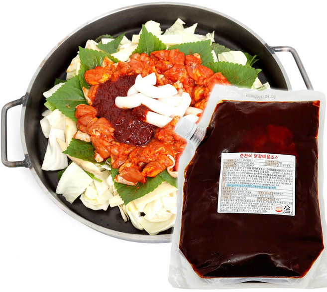 [컴닭] 춘천식 닭갈비용 소스 정말 맛있는 닭갈비양념, 1개, 2kg