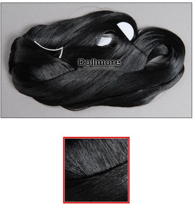 돌모아 구체관절인형 바비인형가발 원사 SARAN Hair - 9620 (Black), 본품