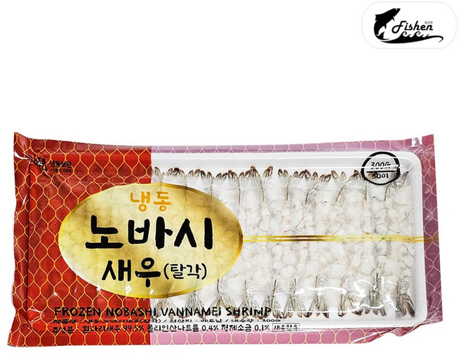 피쉬앤 깨끗 손질 노바시새우 300g 30미 특품 명절 새우전 새우튀김용, 1개