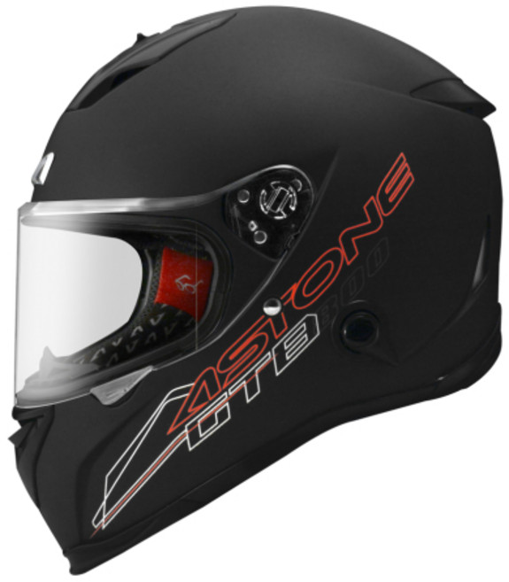ASTONE GTB800 素色 安全帽 內墨鏡 眼鏡溝 排齒扣 台灣公司貨, 平光黑,M