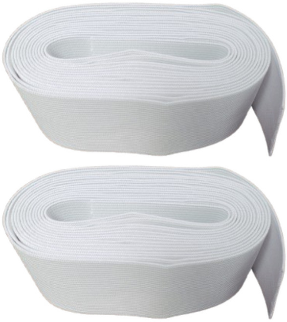 긍정미공방 4마) 허리고무밴드 50mm/ 부드러운 고무줄 / 코메즈밴드, 2개, 화이트