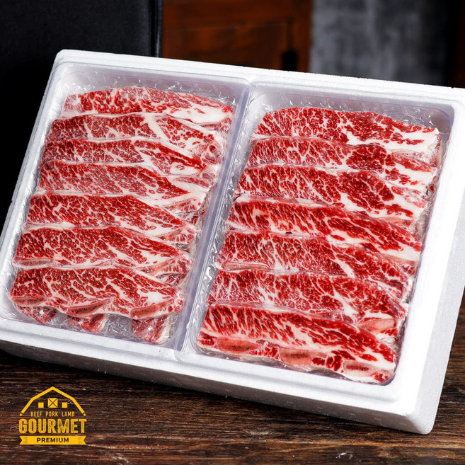 고메프리미엄 프라임 등급 LA꽃갈비 2.4kg 설 명절 선물세트, 2개, 1.2kg