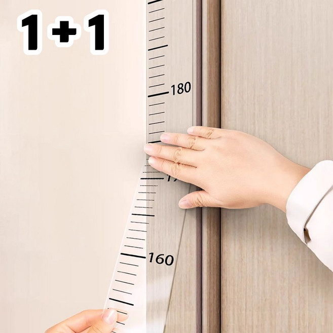 포시디아 붙이는 기록 키재기 벽 스티커, 투명