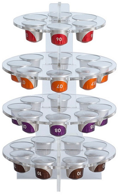 블랜드 4단 캡슐커피 홀더(30구) (투명)+그릿커머스Shop