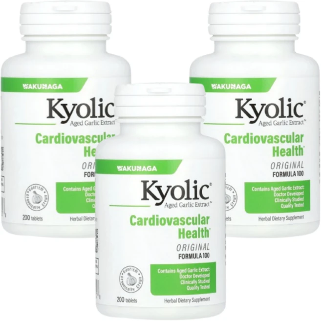 쿄릭 숙성마늘 추출물 카디오베스큘러 오리지널포뮬러100, 200정, 3개 - 쿠팡