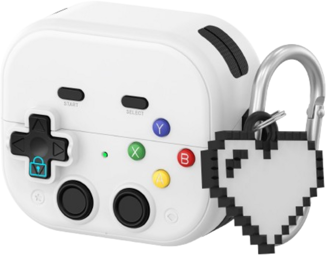 투에이비 오토락 게임기 분실방지 케이스, 1개, 화이트, 갤럭시 버즈3/버즈3 프로/버즈3 FE