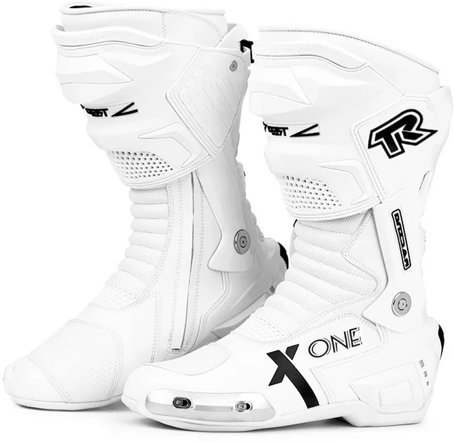 오토바이 라이딩 부츠 트랙 머신 활동용 나이트 로드 랠리 레이싱 슈즈 사이클링 남성용, 03 45, 03 White