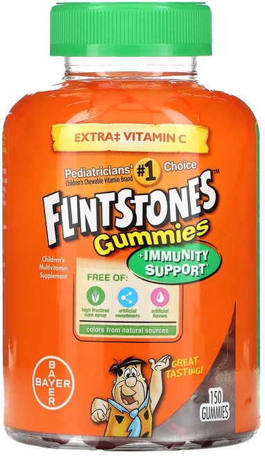 몸관리하세요 겨울입니다 Flintstones 어린이용 종합비타민 + 면역력 강화 구미젤리 150개 특별관리진행, Flintstones어린이용종합비타민면역력강화구미젤리1 - 쿠팡