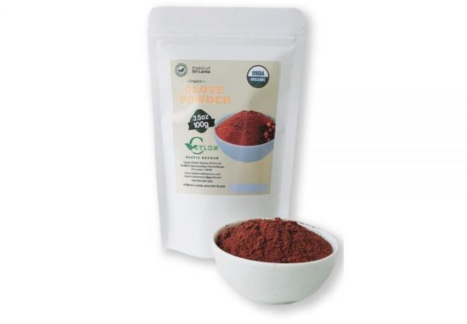 유기농 실론 그라운드 클로브 99.2g(3.5온스) USDA 프리미엄 등급 GMO 프리 신선한 정향 파우더 239920, 유기농 실론 그라운드 클로브 99.2g(3.5온스) U, 99.2g, 1