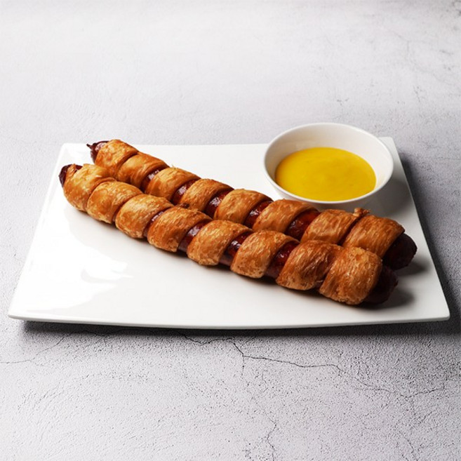 단짠예찬 페스츄리 롱소시지 (팩당 5개/국내산 돈계육 소세지 사용), 950g, 1개