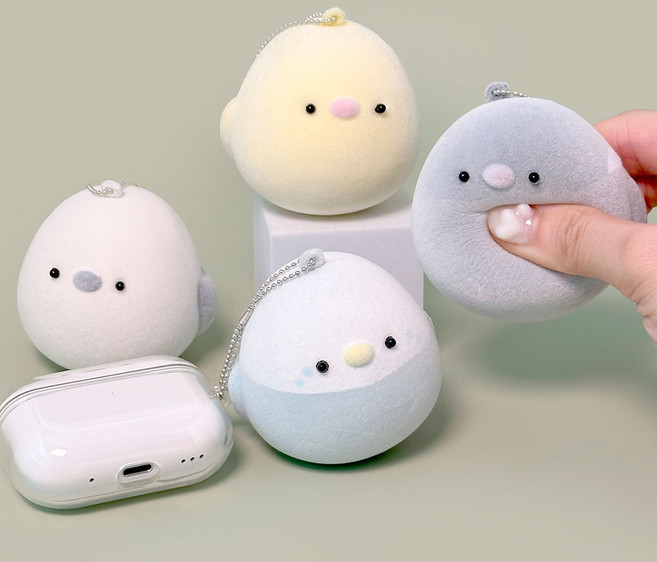 미니버드 패브릭 스퀴시 키링, 4000미니버드패브릭스퀴시키링 랜덤, 단품