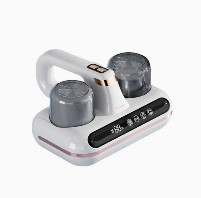 침구청소기 무선 UV살균 초고속 진동 2중 필터 침대 이불 진드기 침구청소기, 화이트, NBON-HK-518