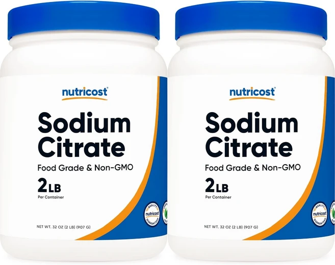 뉴트리코스트 고흡수 구연산 나트륨 시트레이트 파우더, 907g, 2팩 - 쿠팡