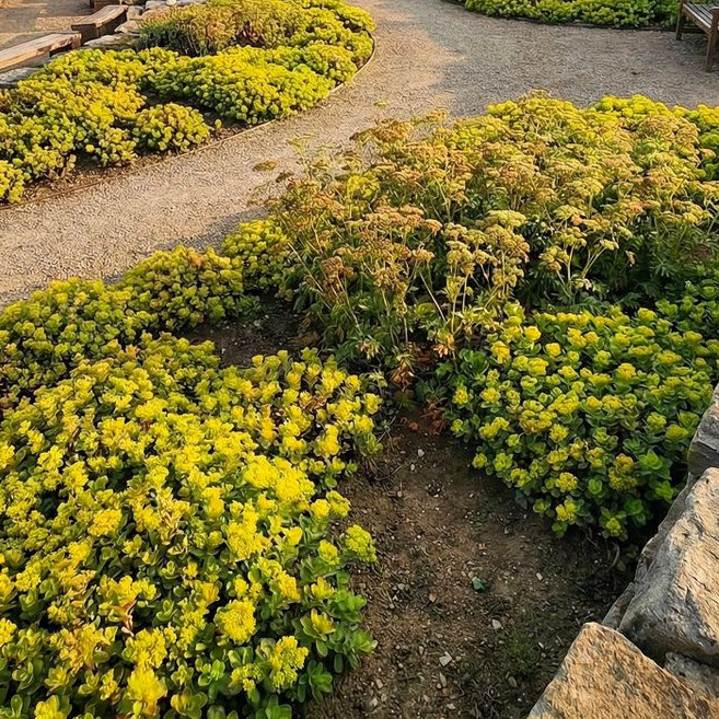 같이가치농원 초피식물 기린초 10주 포트 묘목 다년생 지표피복모종, 1개