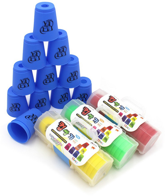 에디슨 미니 컵쌓기 놀이 스피드 게임 케이스포함, 1개