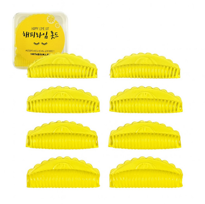 해피라임 결정리 결고정 노글루 속눈썹펌 롯트+착붙브러쉬 1종, 1세트, 라임