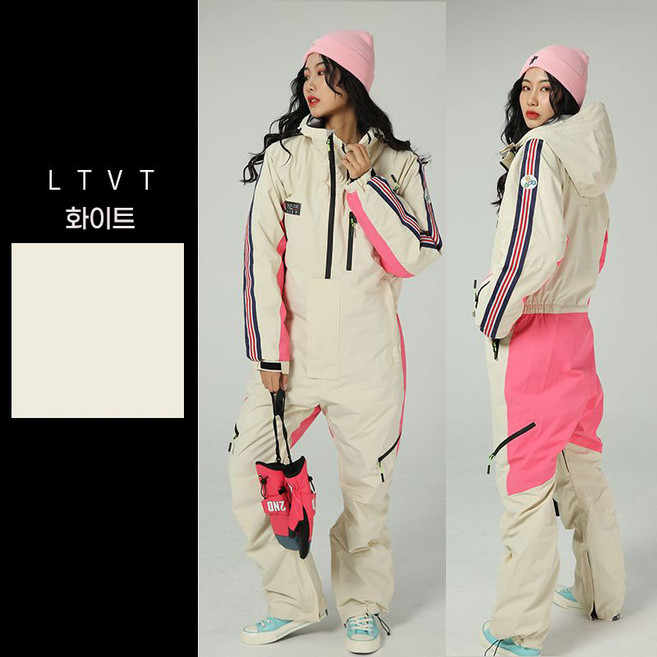 couyor 겨울 일체형 점프슈트 스노보드복세트 방수 보온 아웃도어 스키 점프슈트 일체형보드복