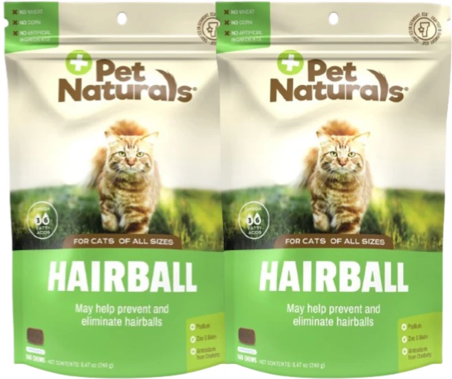 Pet Naturals 반려묘용 헤어볼 츄 160개 2 SET, 1개 - 쿠팡