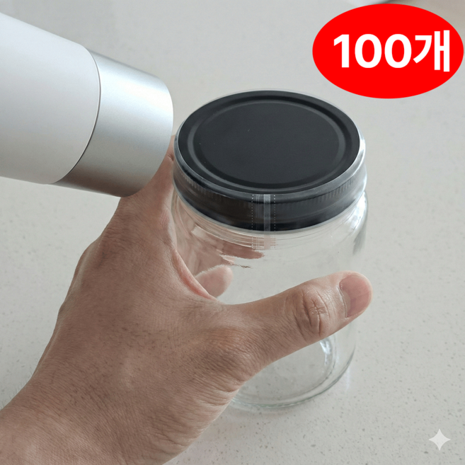 드라이기 열 수축 필름 실링캡, 100개, 투명 75mm