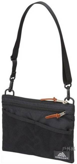 GREGORY 戶外休閒斜背包, 黑色M