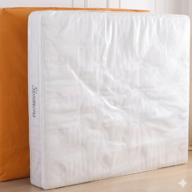 살림의지혜 침대 매트리스 대형 비닐 커버 퀸사이즈 1.8m x 2.5m, 투명, 1개