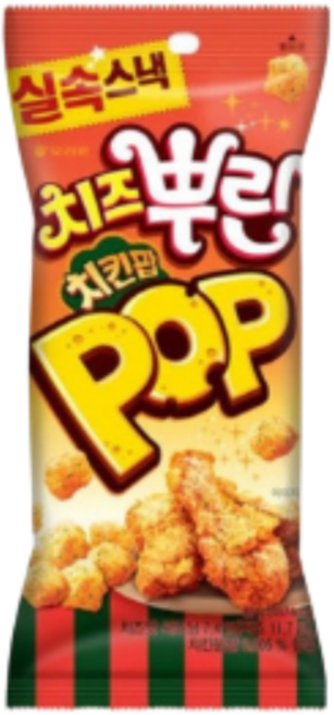 오리온 치즈뿌린 치킨팝+닭강정맛 8개씩, 65g, 16개