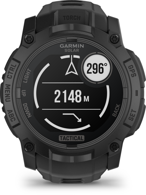 가민 인스팅트 3 Tactical Edition 스마트워치 GPS, GPS + 블루투스, 50mm, Black/Solar