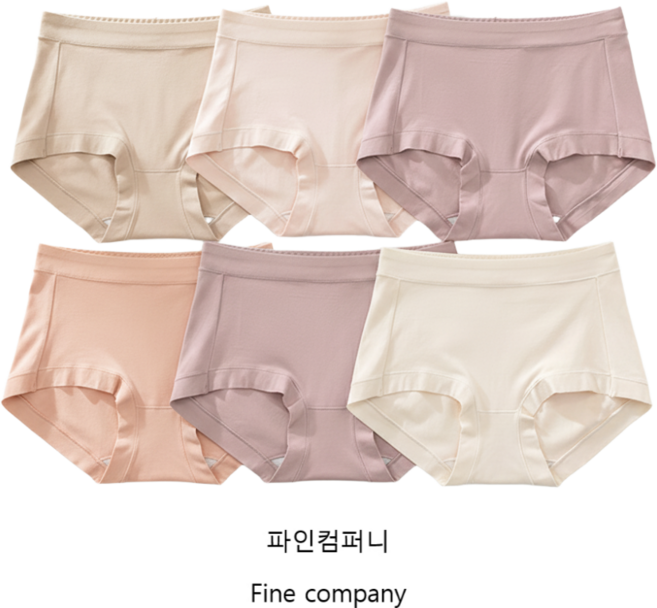 파인컴퍼니 편안한 순면 여성팬티 6종