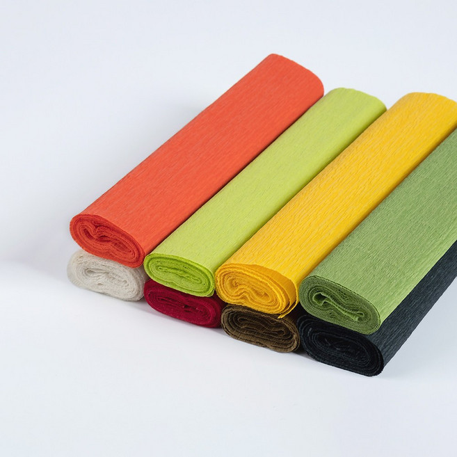 star starred 주름지 (crepe paper) 미디엄 [25cm(폭) X 250cm(길이)], 35g 8컬러 믹스 세트(B 타입)