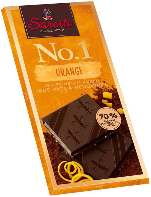Sarotti 사로티 70% 오렌지 다크 초콜릿, 10개, 100g