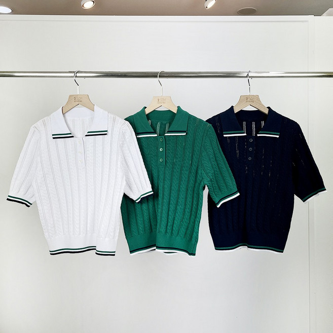 투솜 여성골프티셔츠 여자골프티셔츠 여름골프니트 여름골프티셔츠 여름 반팔 여성골프티셔츠 쿨원사 카라 골프복 여성골프웨어 상의