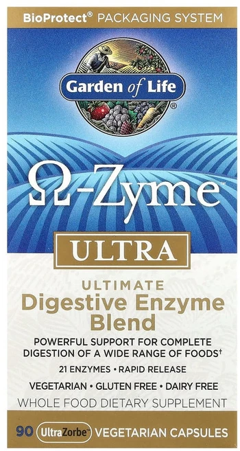 Garden of Life 오메가-자임 울트라 베지테리안 캡슐, 1개, 90정 - 쿠팡