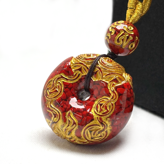 오지끄 O.JIK 경면주사 재물 금전운 복 삼재 비휴 운 불교 목걸이