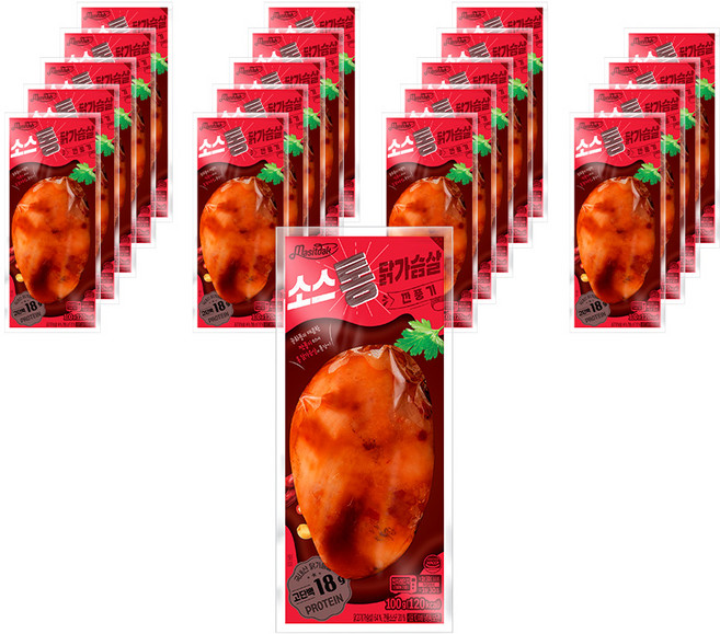 [랭킹닭컴] 맛있닭 소스 통 닭가슴살 깐풍기, 100g, 20개, 100g