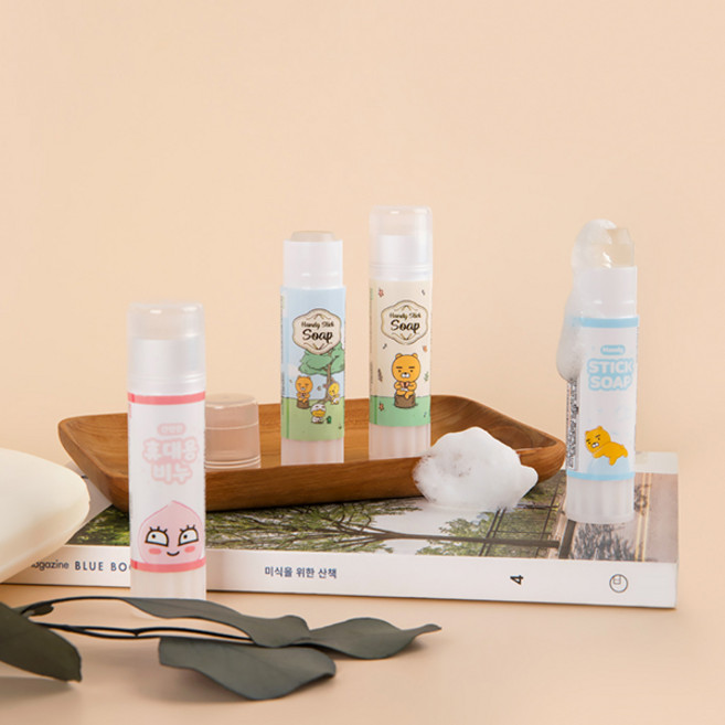 카카오프렌즈 핸디 휴대용 비누 14g 여행용 스틱비누 손세정, 14ml, 1개