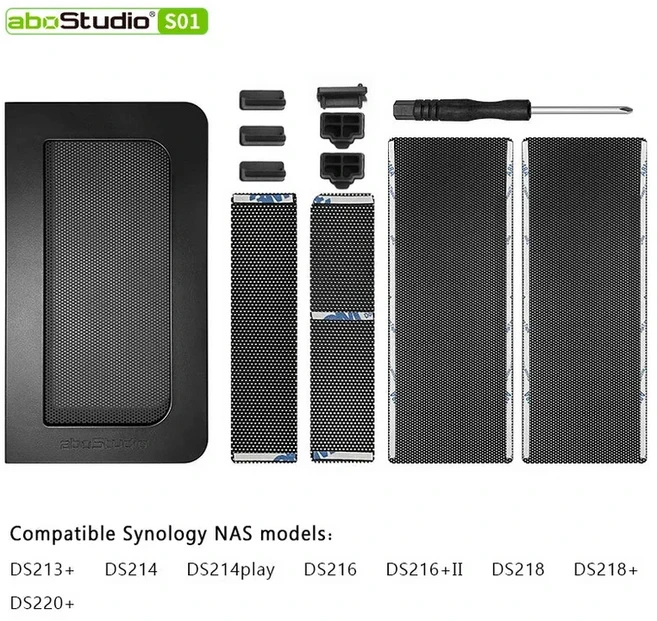 Synology 먼지 필터 보호 커버 키트 DS220+ 723+ DS923+ 타워 서버용 섀시, 01 S01