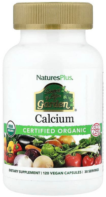 네이쳐스플러스 소스 오브 라이프 가든 칼슘 120 비건 캡슐, 3개, 120정