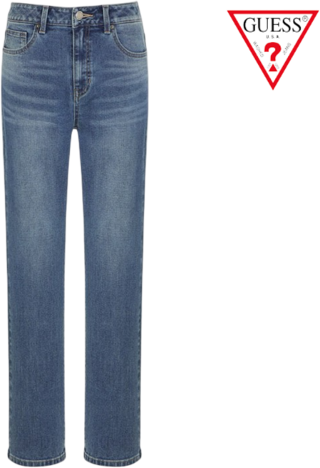 게스 여성 청바지 봄 여름 MBL톤 스트레이트 일자핏 데님 팬츠