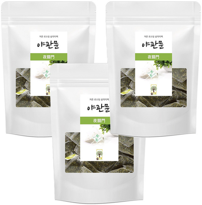 야관문 25티백 숲으로허브 삼각티백, 1g, 25개입, 3개