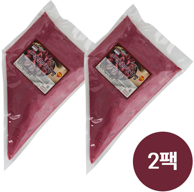 알앤알 자색고구마맛콩빵 반죽, 2kg, 2개