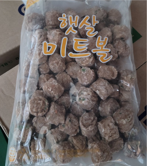도매 업소용 미트볼 1kg 10봉 고기산적 반찬 간식, 10개
