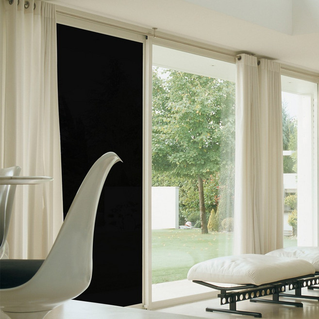 햇빛차단연구소 창문 자외선차단 필름 단열필름 베란다 유리창 아파트 사생활보호, 퍼펙트블랙