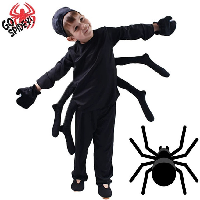 라움리에 여아 남아 할로윈데이 코스튬 거미 인간 스파이더맨 수트 원피스