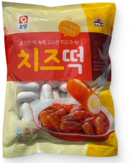 [먹고사는이야기] 사조오양 치즈떡 1kg 떡토핑, 10개