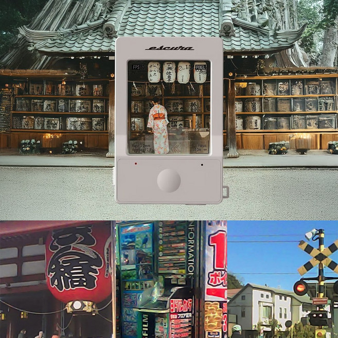 일본미니카메라 escura InstantSnap 레트로감성 사진 영상 레트로 미니카메라 1개