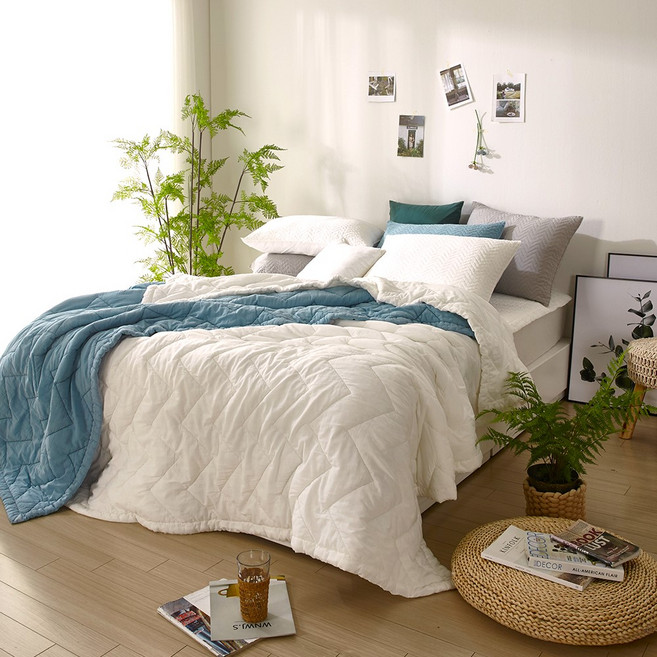 [오가닉 코튼100%] 국내산 피그먼트 차렵이불